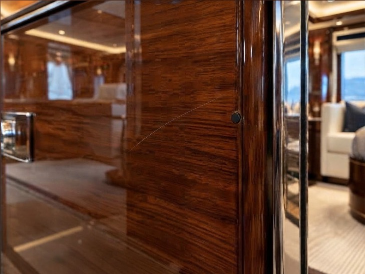 Veneer damage — repaired in place — before